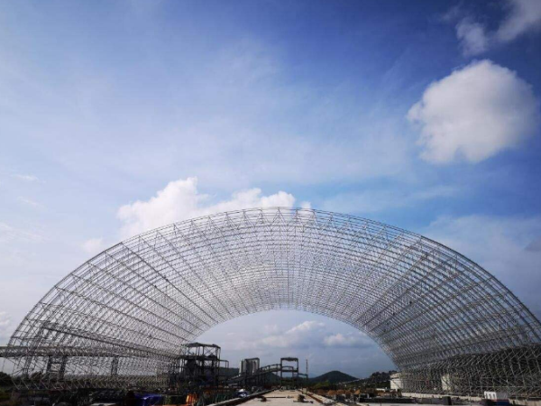 安达煤棚网架加工厂案例